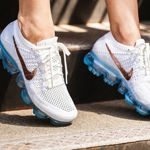 vapormax flyknit white and gold